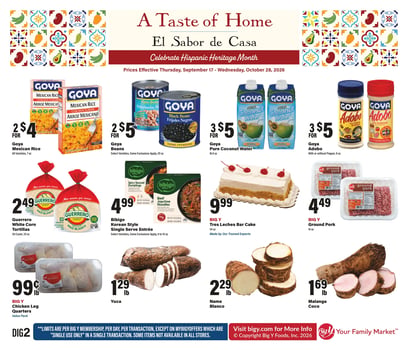 Page 1 of Big Y - A Taste of Home Savings