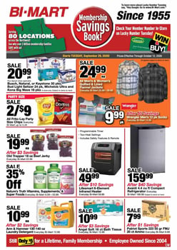 Page 1 of Bi-Mart Ad