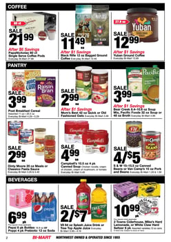Page 2 of Bi-Mart Ad