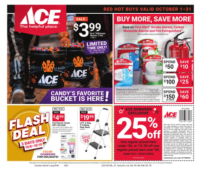 Page 1 of ACE Hardware Red Hot Buys