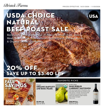 Page 1 of Bristol Farms Ad