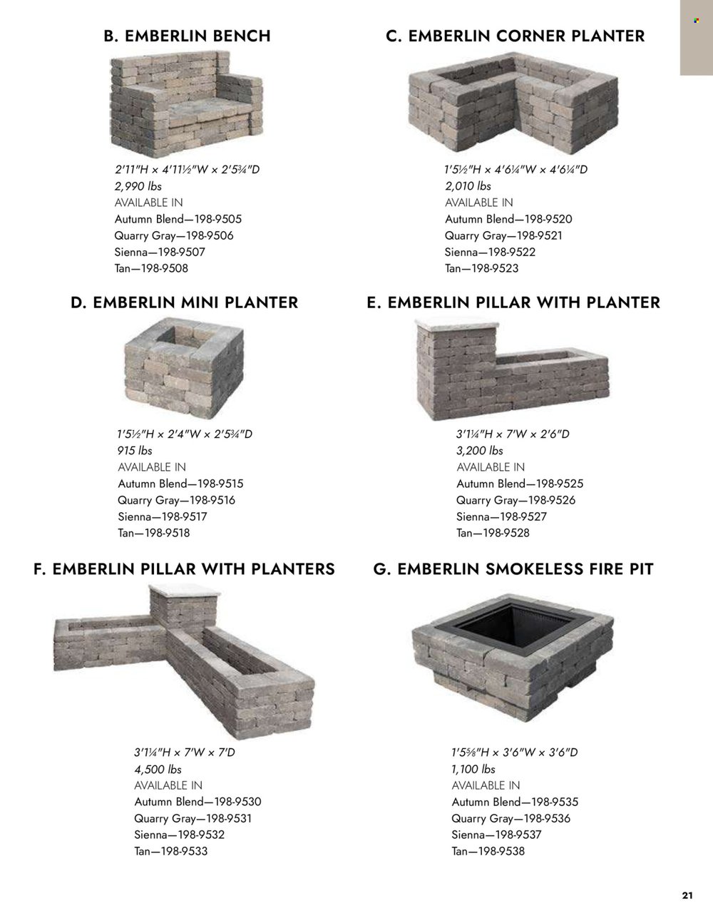 Menards - Outdoor Living Block Projects & Bundles Catalog - Page 21