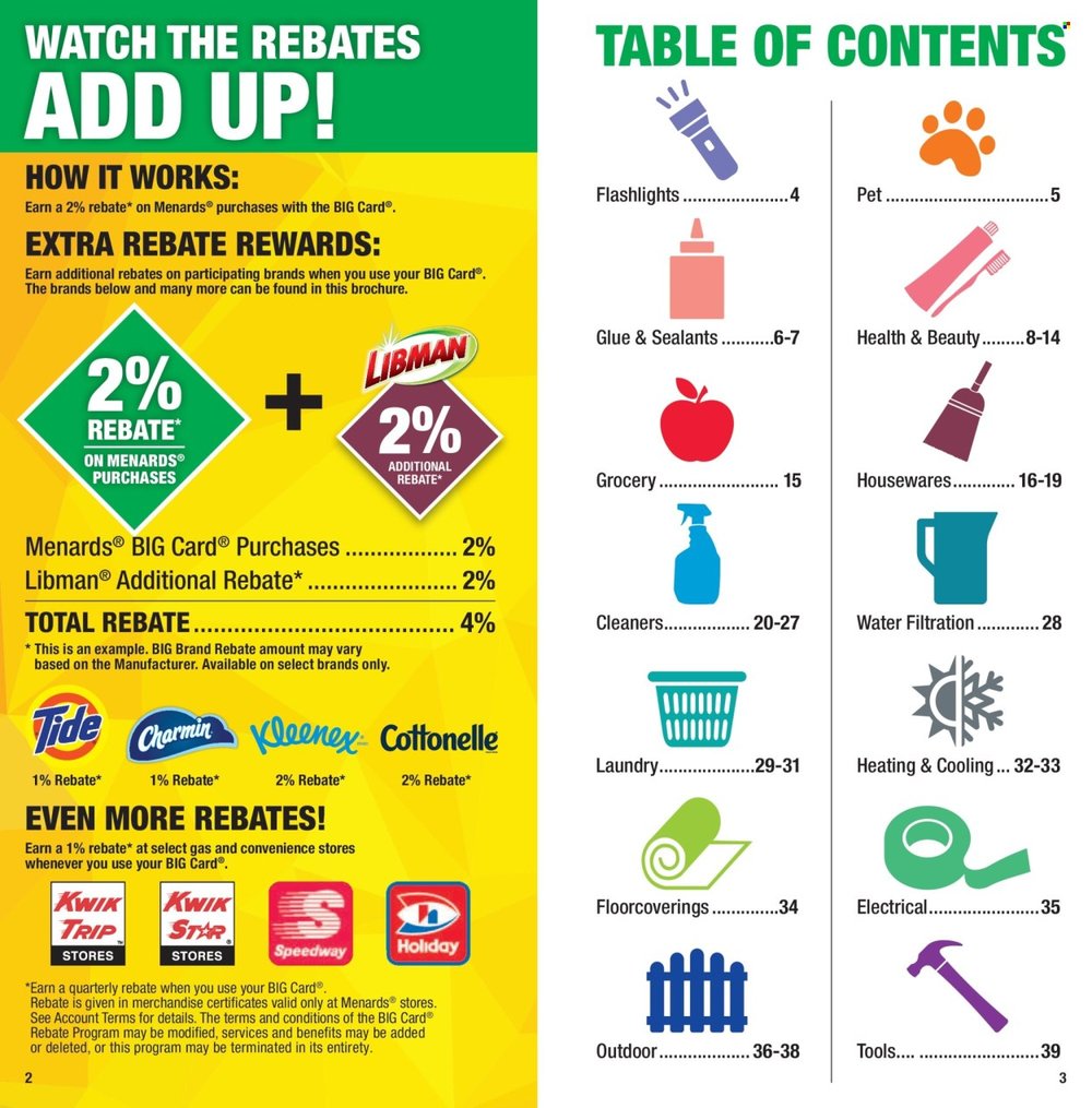 Menards Big Card 2026 Rebate Program - Page 2