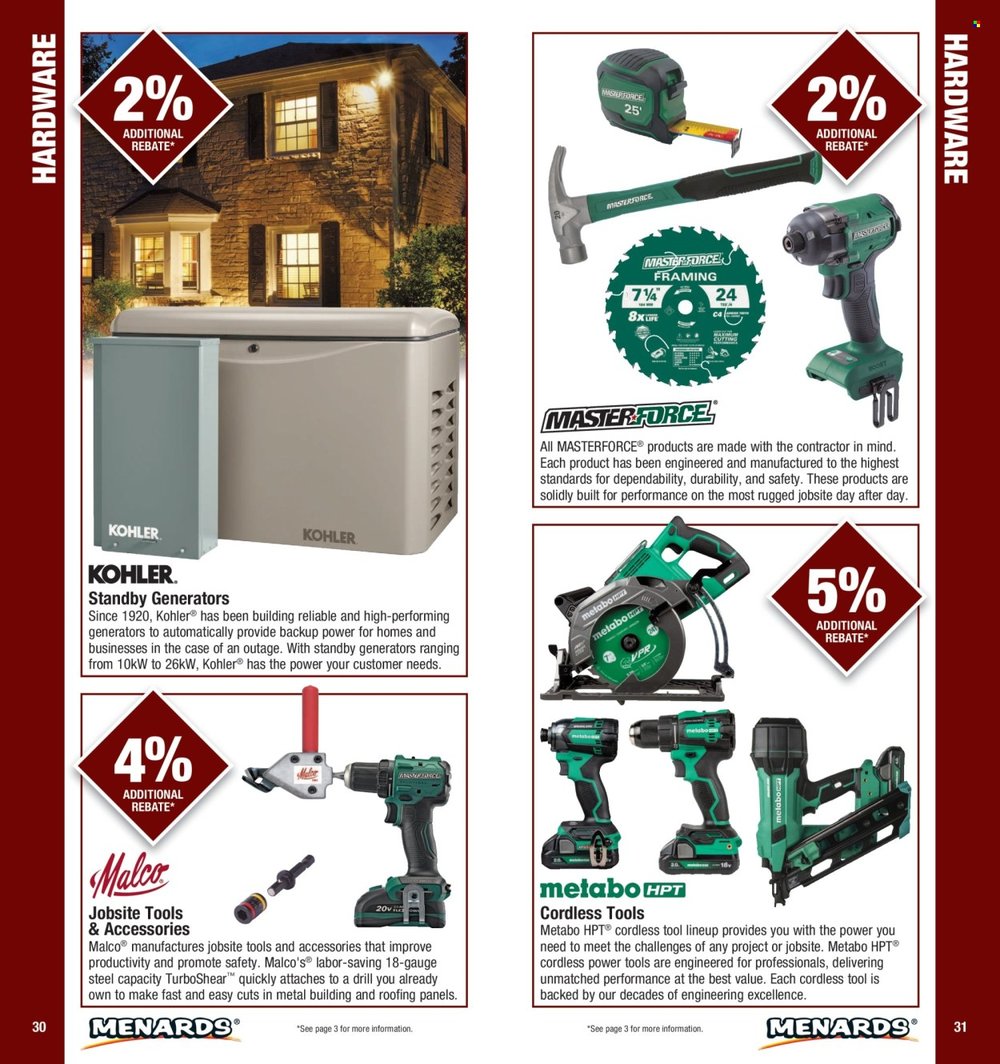 Menards Contractor Card 2026 Rebate Program - Page 16
