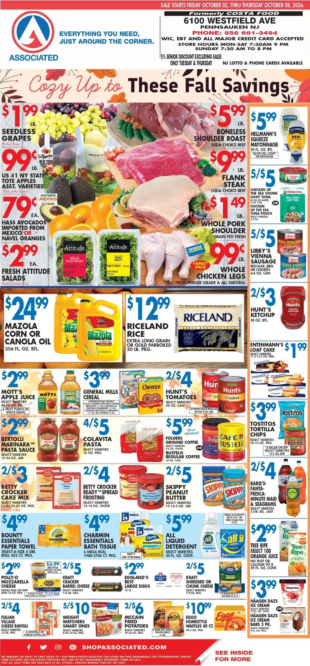 Associated Supermarkets Weekly Ad - Page 1