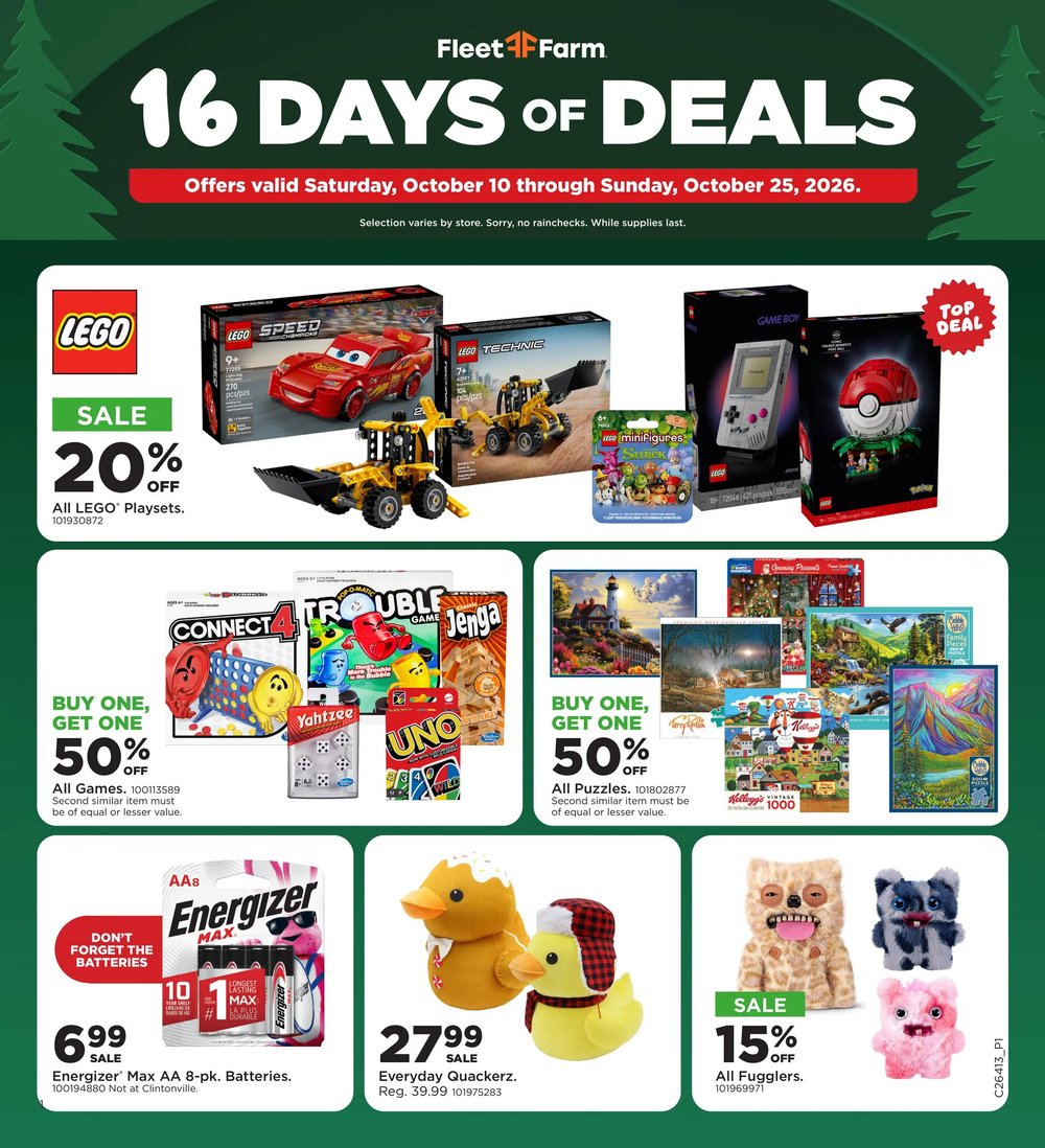 Fleet Farm Ad - 16 Days of Deals - Page 1
