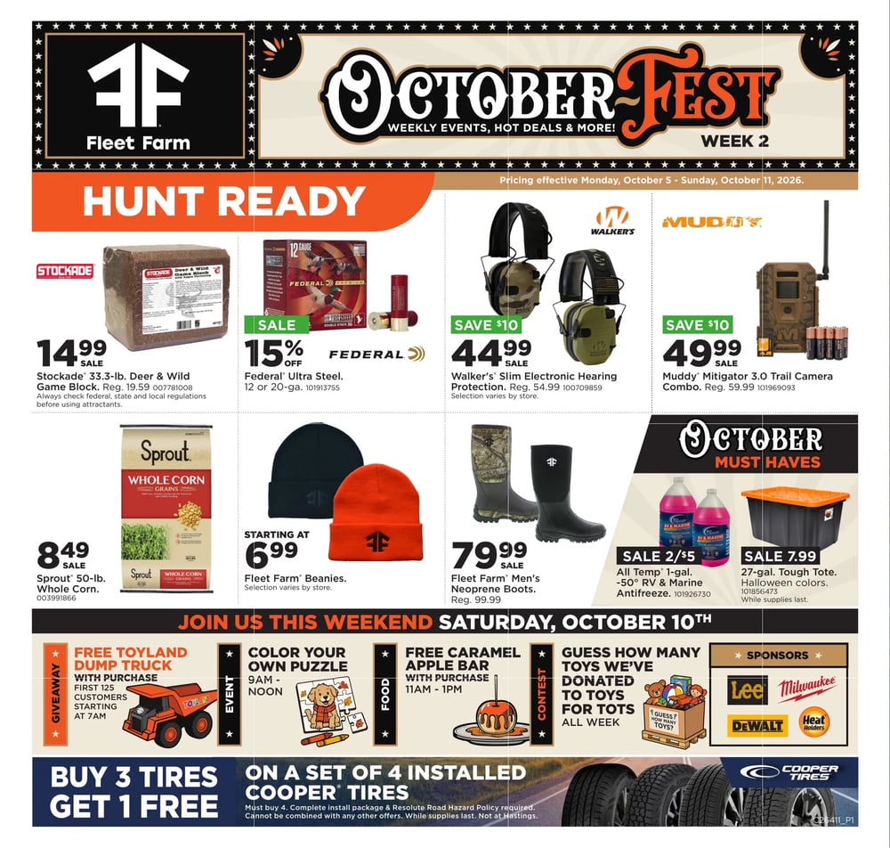 Fleet Farm Weekly Ad - October Fest - Page 1