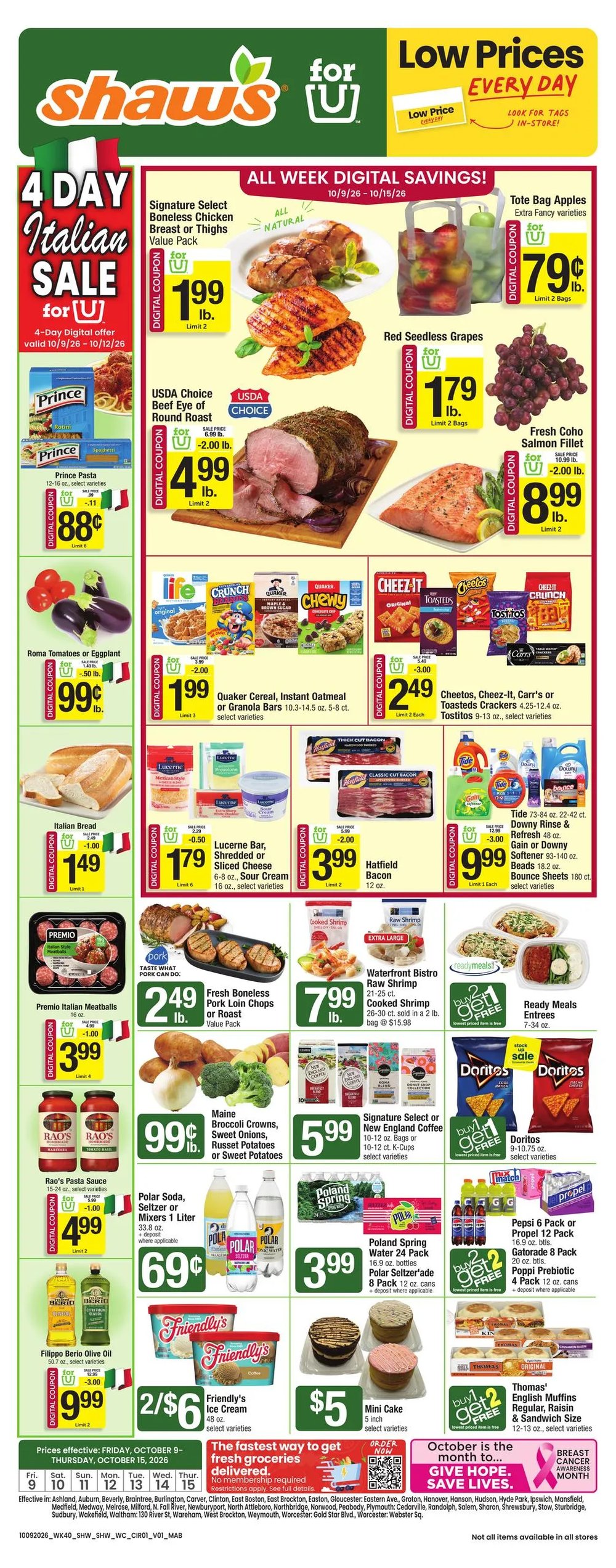 Shaws Weekly Ad - Page 1
