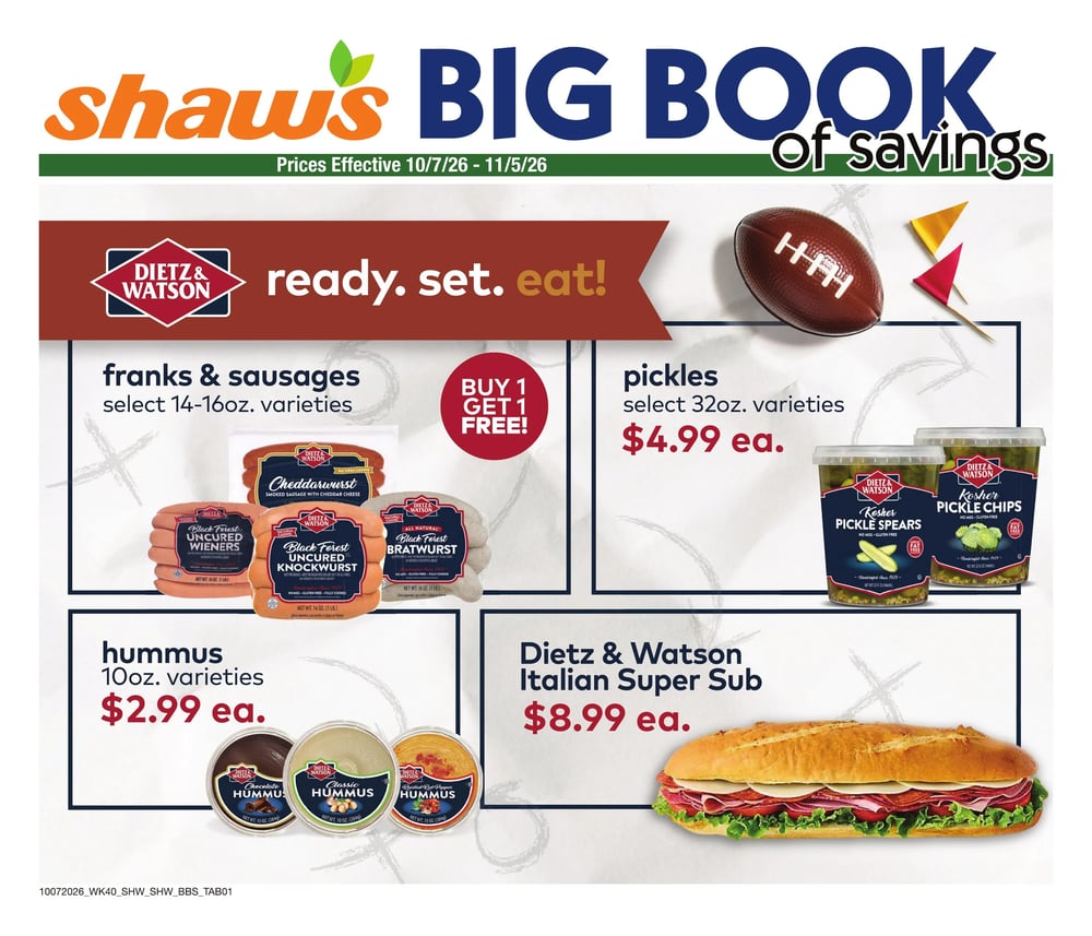 Shaws Big Book of Savings - Page 1