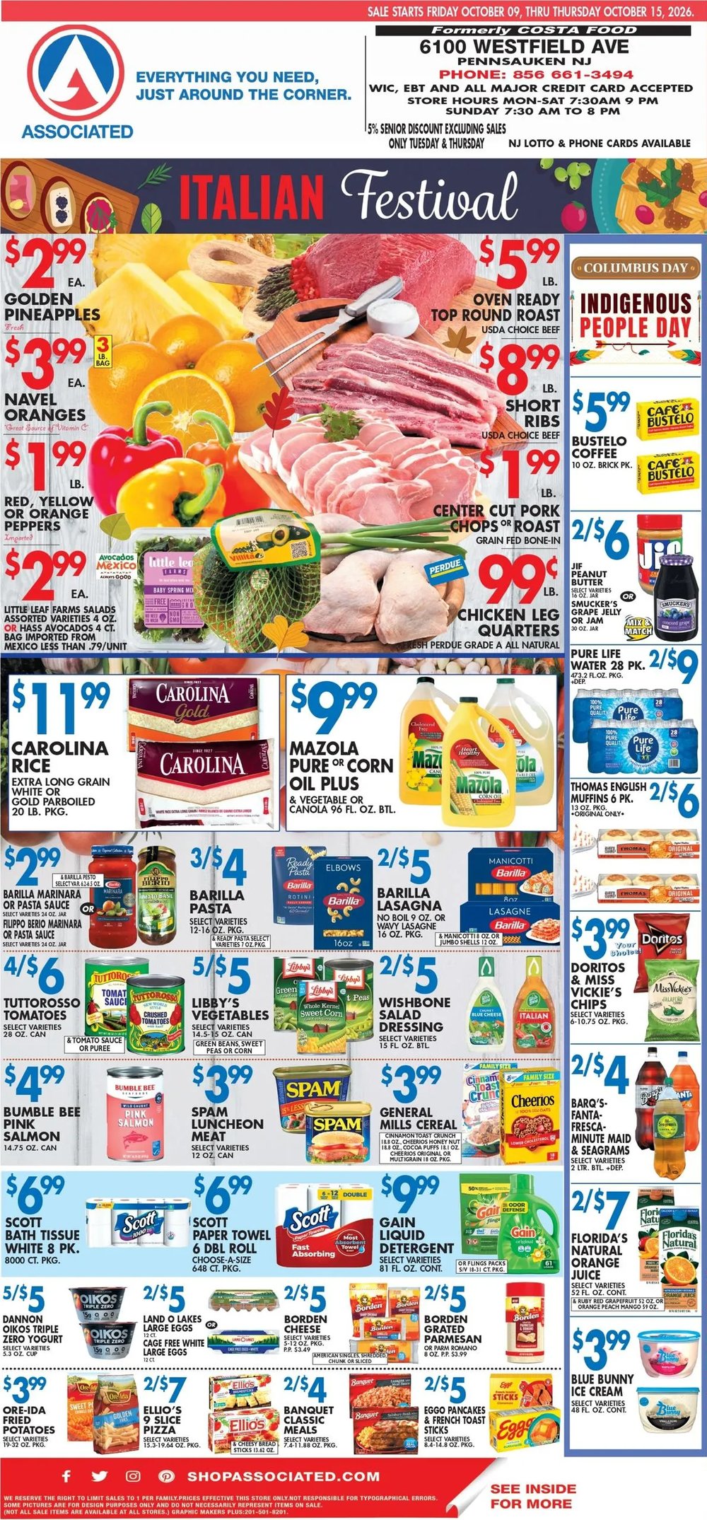 Associated Supermarkets Weekly Ad - Page 1