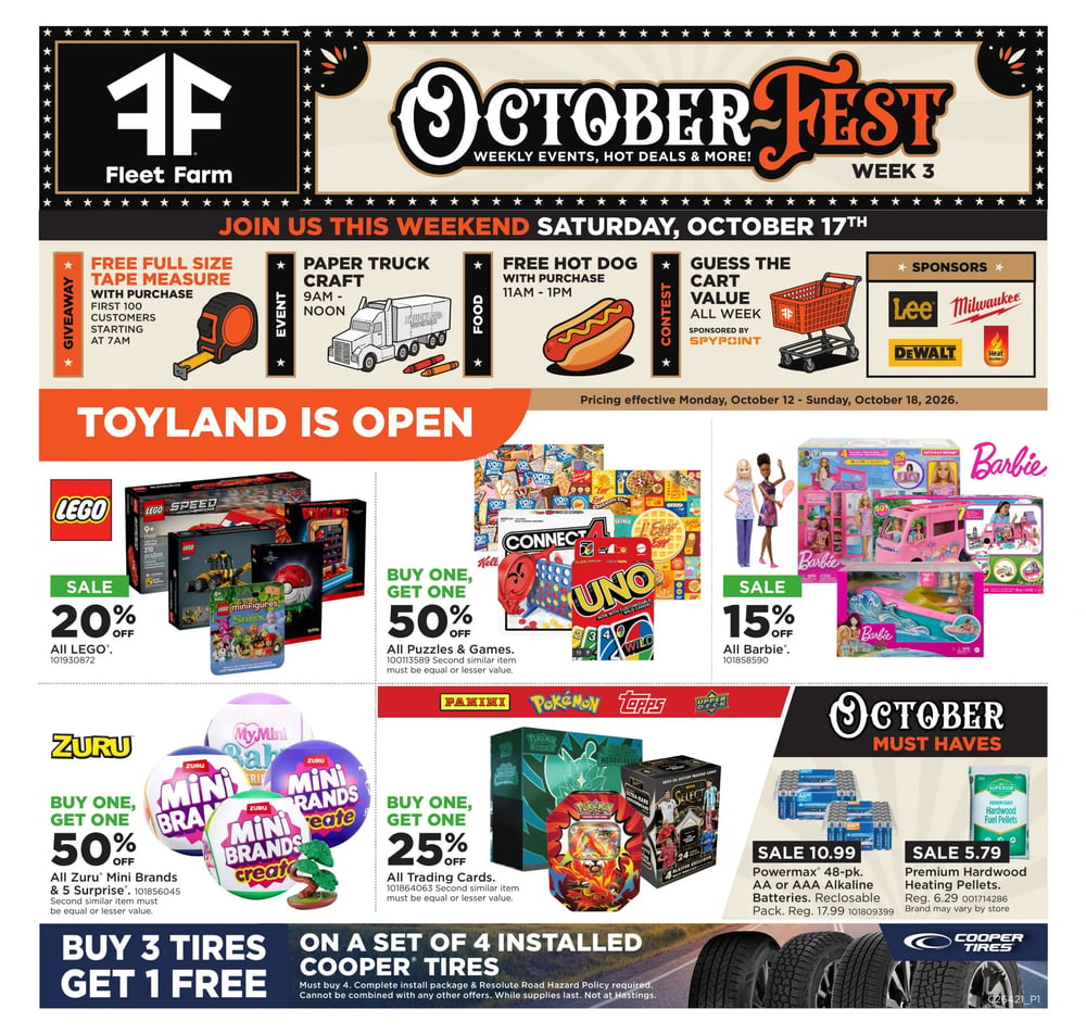 Fleet Farm Weekly Ad - October Fest Sale - Page 1