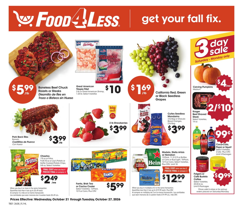 Food 4 Less Weekly Ad - Page 1