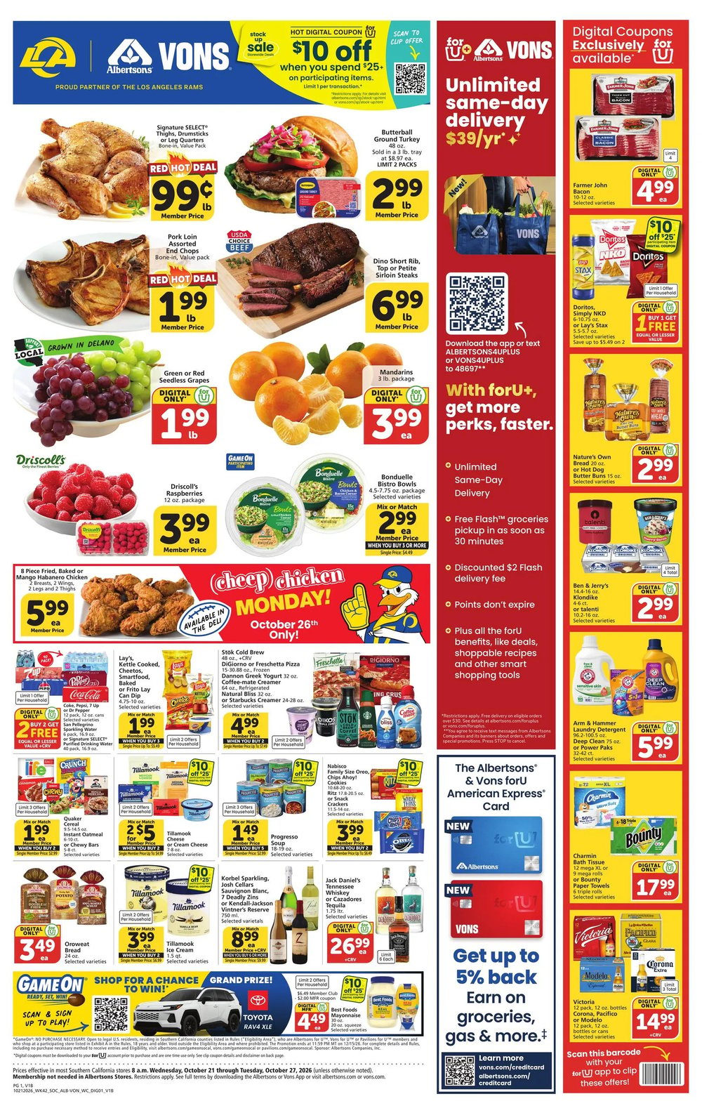 Vons Weekly Ad - Page 1