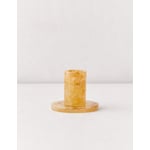 Recalled Swirled Taper Candle Holder – Amber