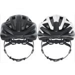 Recalled ABUS ACM (MountZ) helmet front in velvet black and polar white colors
