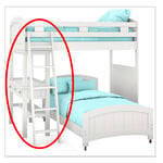 Ladder sold with Cottage Colors Bunk Bed and Hutch