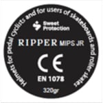 Recalled RIPPER MIPS Jr. model name label