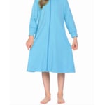 Recalled Ekouaer Store bathrobe with long sleeves, aqua blue