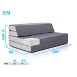 Recalled DownEast Mattress on the Go folding mattress – sofa setup