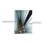 Typical Private Residence Elevator with Exterior Landing (Hoistway) Door and Interior Elevator Car (Accordion) Door
