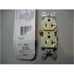 Front view of recalled receptacle with packaging and model number circled in red