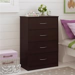 Ameriwood Mainstays chest of drawers in black forest- 5412012WP, 5412012PCOM, 5412026PCOM