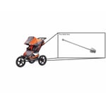 Britax BOB modified thru-bolt axle for use with BOB jogging stroller