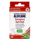 Recalled ALOCANE® Emergency Burn Pads with Lidocaine in the 10ct box