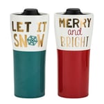 Recalled Holiday Tall Travel Mug with Lid