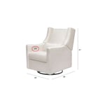 Recalled Kiwi Electronic Recliner and Swivel Glider with USB port module shown in chair arm (Performance Cream Eco-Weave)