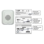 Recalled System Sensor L-Series Low Frequency Fire Alarm Sounders Model #s HWL-LF and HWL-LF-BP10 (White) showing product label and carton label