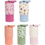 Recalled 14 oz. Sport Tumbler in Cowgirl, Sports, Daisy Checkers, Dinosaur and Bows patterns