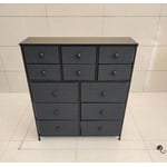 Recalled Ojaswi 12-Drawer Dressers in gray (front)