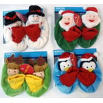 Holiday Rattle Baby Slippers