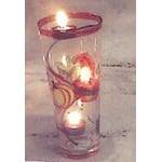 Farm Glass & Metal Spiral Tea Light Holder