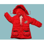 Girls' hooded jacket with drawstring