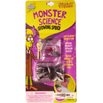 Front side of the Monster Science Growing Spider with monster “spider eggs” packaging. The eggs are water-absorbing polymer balls that can grow to eight times their original size. Products sold by Target and Cracker Barrel do not have the “Spirit” name on