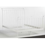 White “Iron Sleigh” bed frame