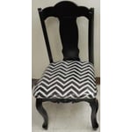 Hobby Lobby Black Accent Chair with Chevron Print