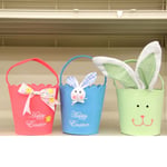 Blue, Green and Pink Felt Easter Baskets