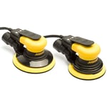 CEROS650 6-inch (left) and CEROS550 5-inch compact electric random orbital sanders