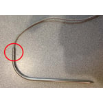 Recalled probes have only two crimps where connected to the braided cable.