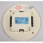 Siemens SBGA-34 Audible Base (Reverse Side)  showing Model Number, Date Code, and screw terminals for connecting to smoke detector panel.