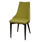 Abby Dining Chair with green fabric