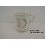 Tri-Vista Monogram Beverage Mug with Metallic Accents
