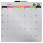 Frameless Magnetic Dry-Erase Calendar Board with magnets and dry-erase marker
