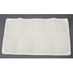 Beige AquaRug Four Suction Cup Shower Rug for Bathtubs