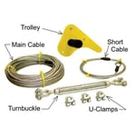 BYA Skyline backyard zipline kit