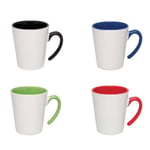 Four models of Tonal Thirst ceramic mugs