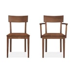 Room & Board’s Doyle side chair and arm chair (walnut)